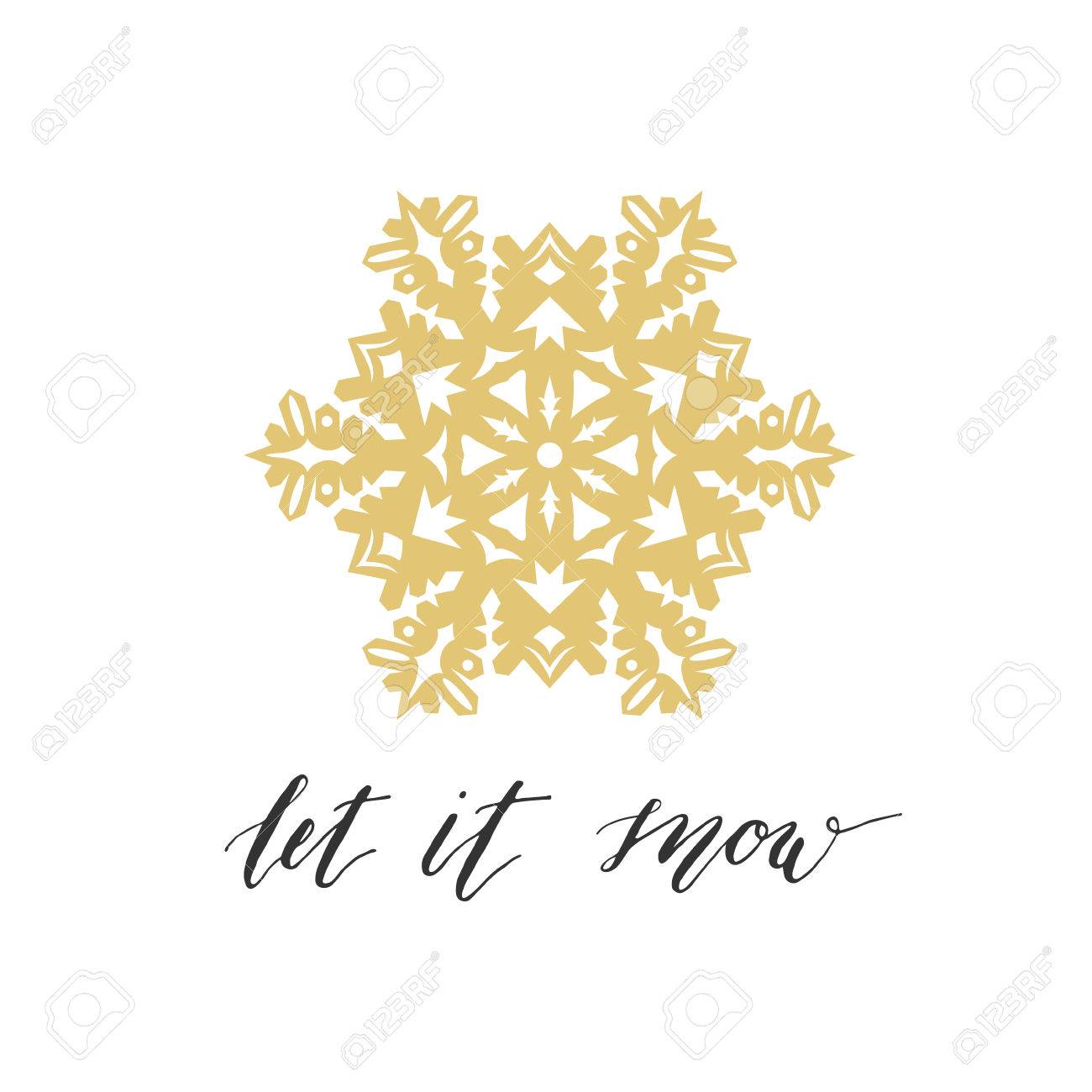 let it snow photo card