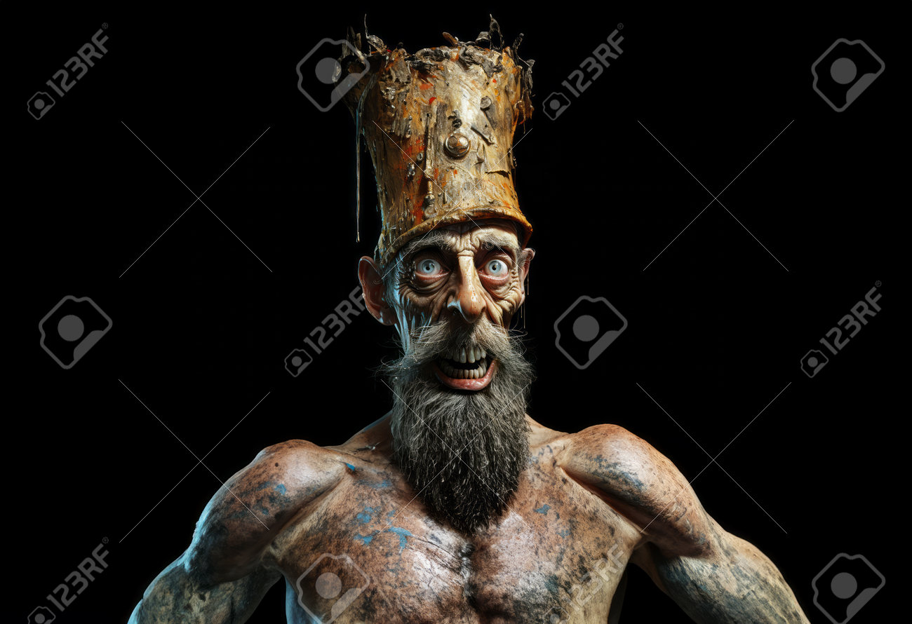 Retrato De Un Hombre Con Una Larga Barba Y Bigote Sobre Un Fondo Negro  Grotesco Hombre Feo Sucio Y Rudimentario Fotos, retratos, imágenes y  fotografía de archivo libres de derecho. Image 212705648