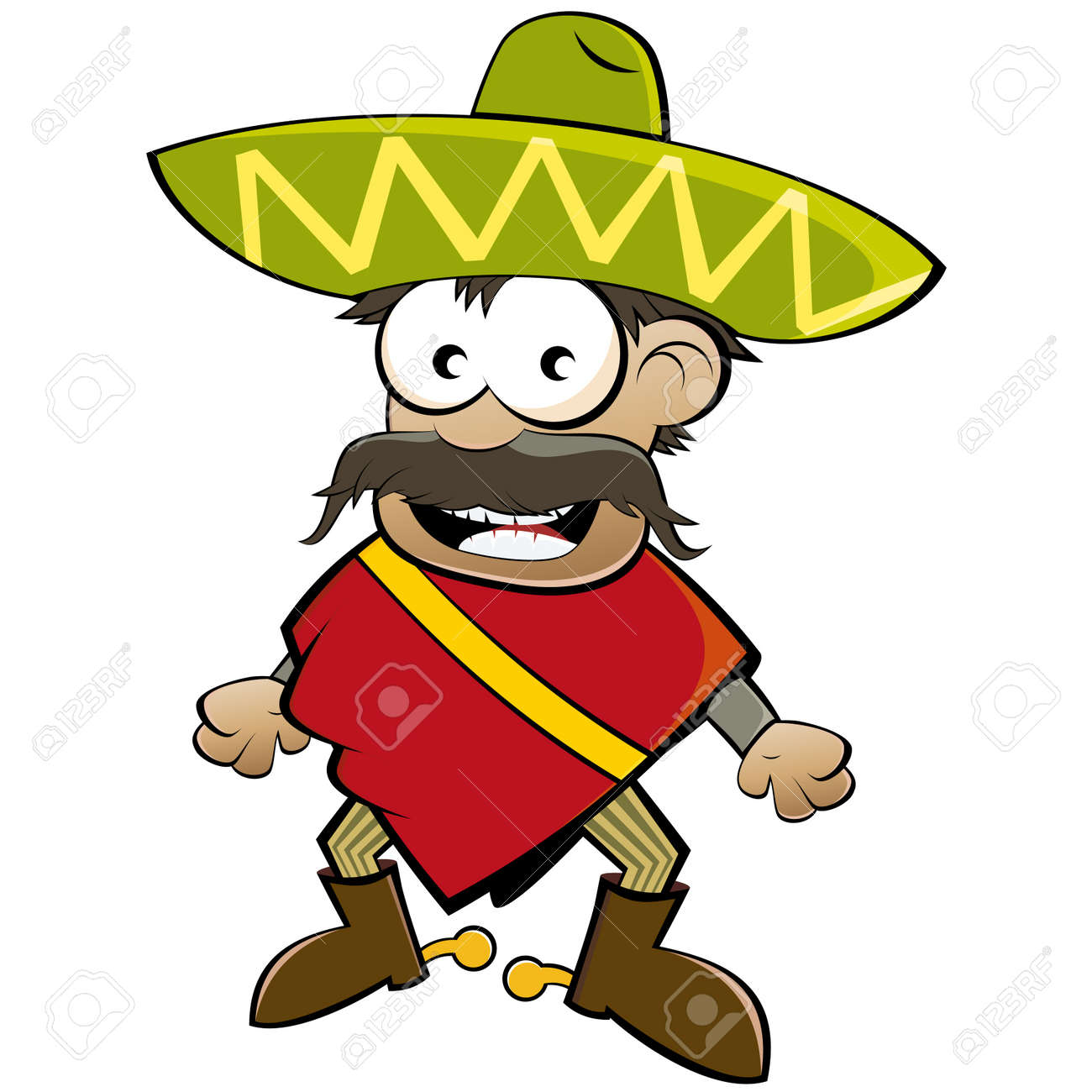 Drole Caricature Mexicain Clip Art Libres De Droits Vecteurs Et Illustration Image 8842298
