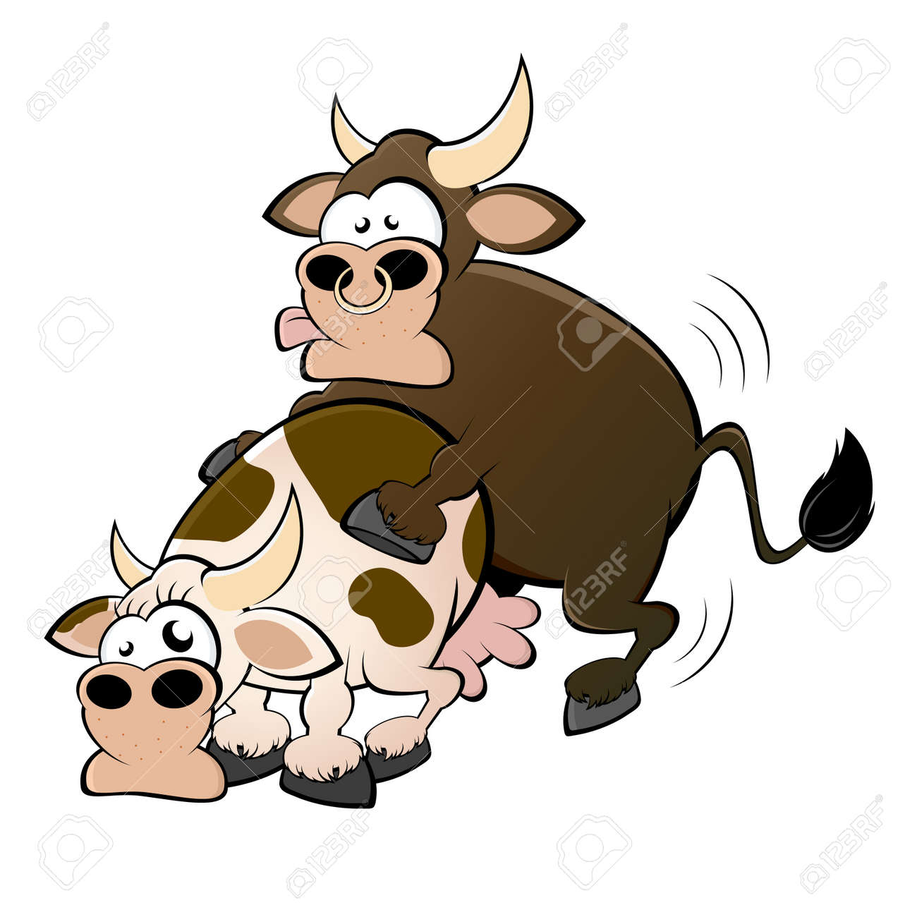 Cow And Bull Having Sex Royalty Free SVG, Cliparts, Vectors, and Stock Illustration