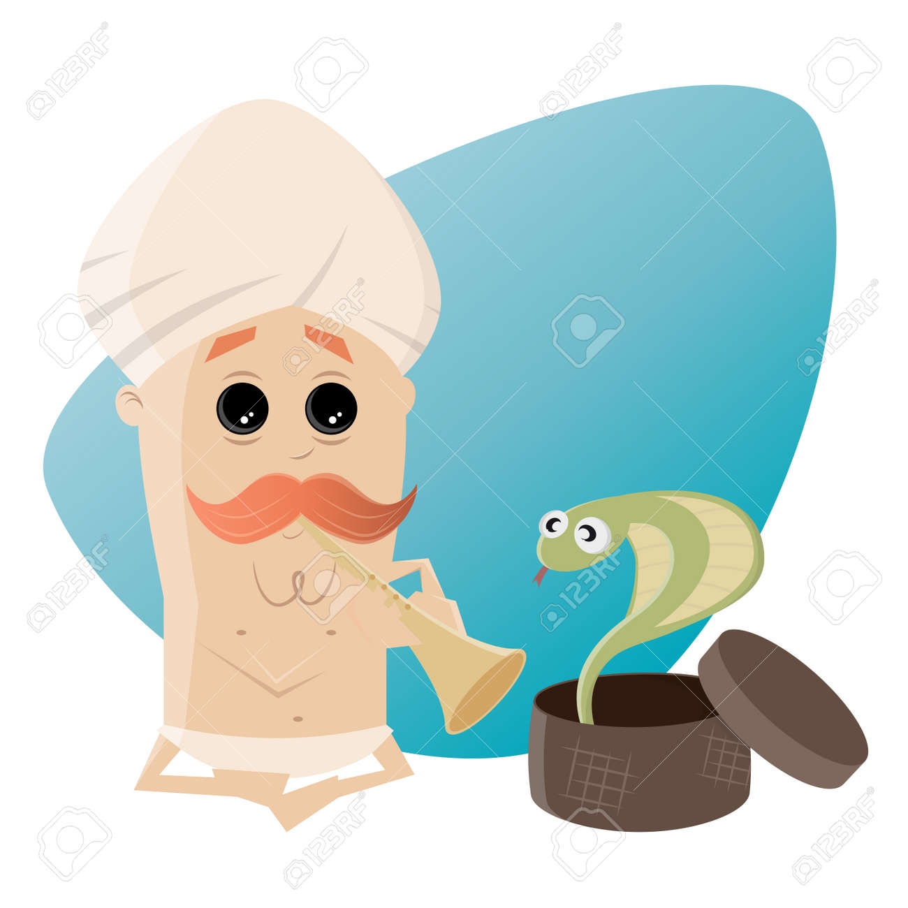 インドの蛇クリップアートのイラスト素材 ベクタ Image