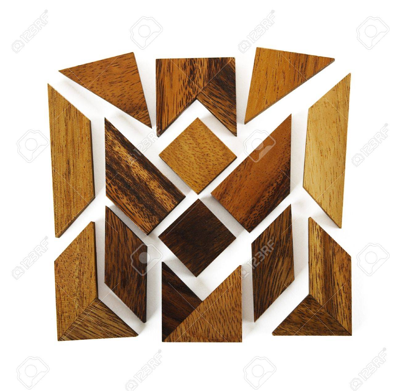 square puzzle wood