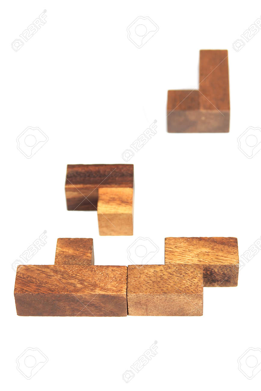 wood tetris puzzle
