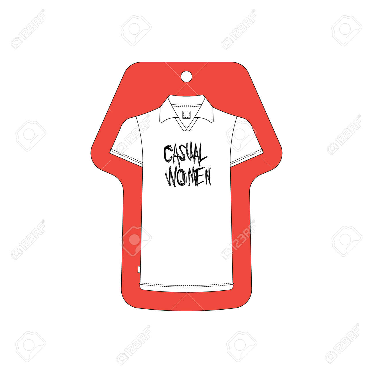 服のタグをベクトル 簡単な色の変更は T シャツをイメージします のイラスト素材 ベクタ Image