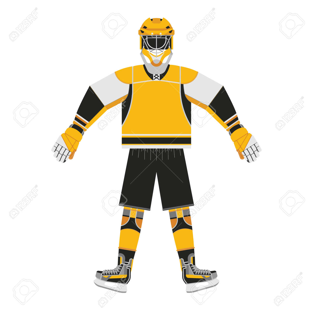 ホッケー選手 スポーツのユニフォームのホッケー選手 アイス ホッケー プレーヤーのベクトル ホッケー ジャージー のイラスト素材 ベクタ Image