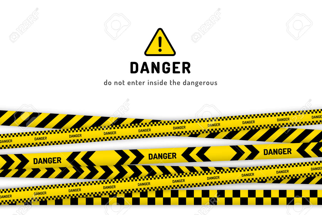 black and yellow stripes border