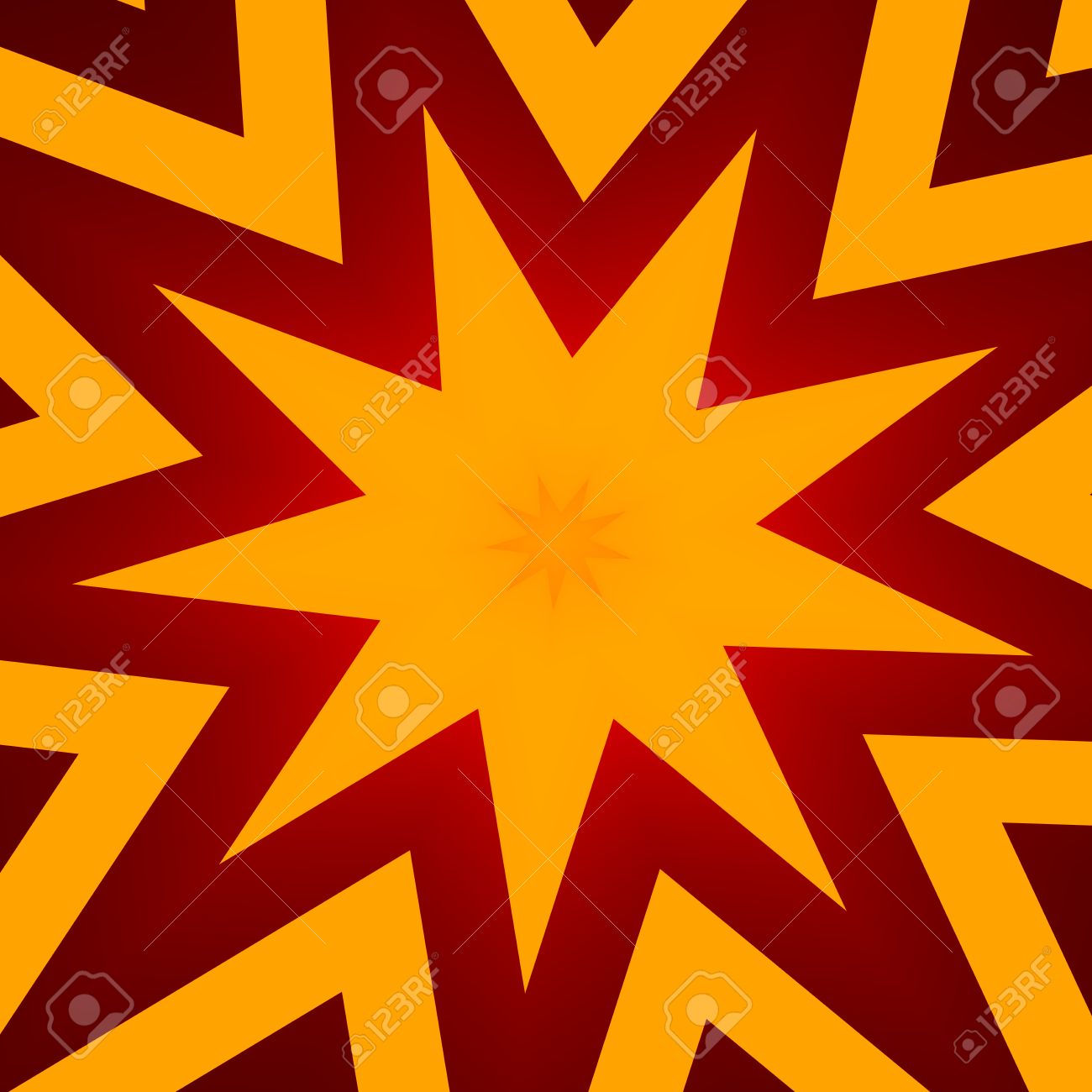 Flat Design Star Illustration For Poster Abstract Orange Color Background Header Or Banner Flat Design Star Illustration For Poster Abstract Orange Color Background Header Or Banner