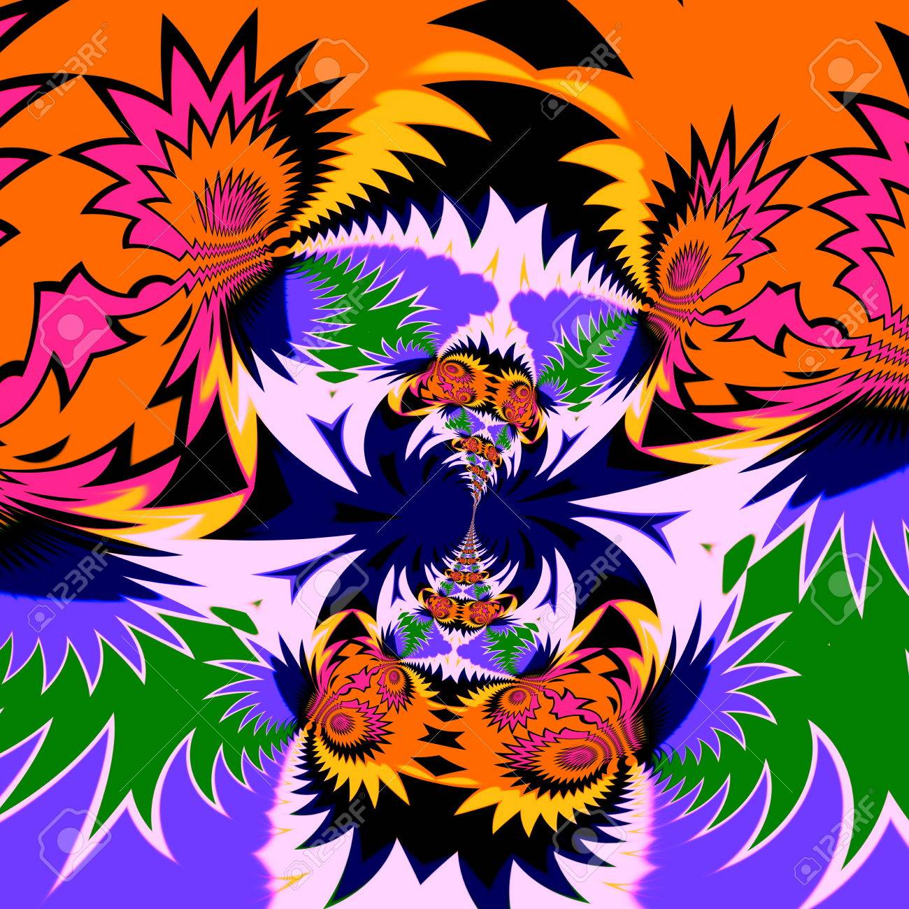 psychedelic fractal shock pattern pop style craft cool cyber cool artsy pictures