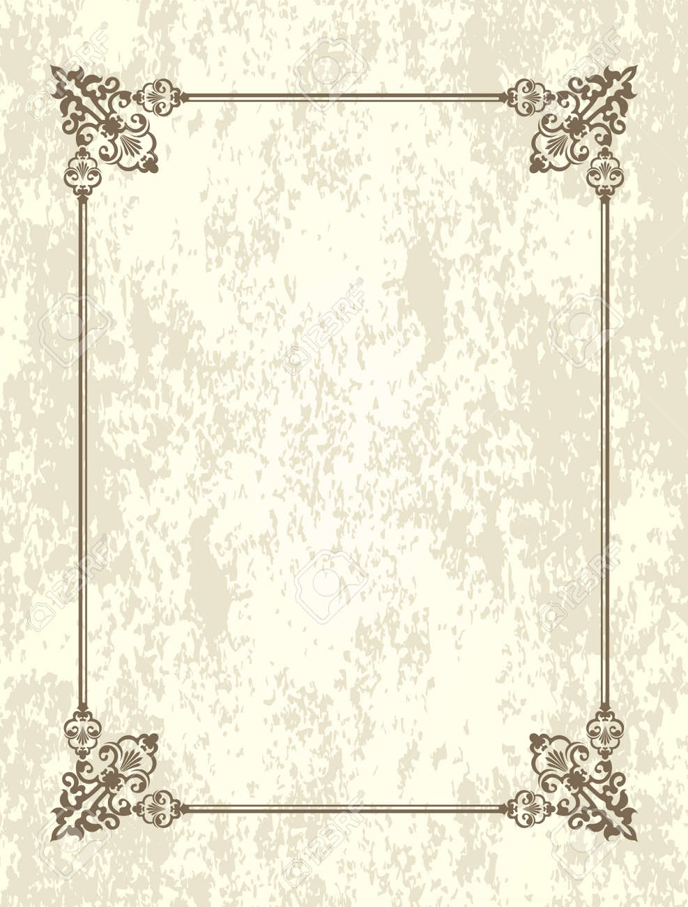 Old frame with blank space for text. Retro vintage greeting card,.. Old frame with blank space for text. Retro vintage greeting card,..