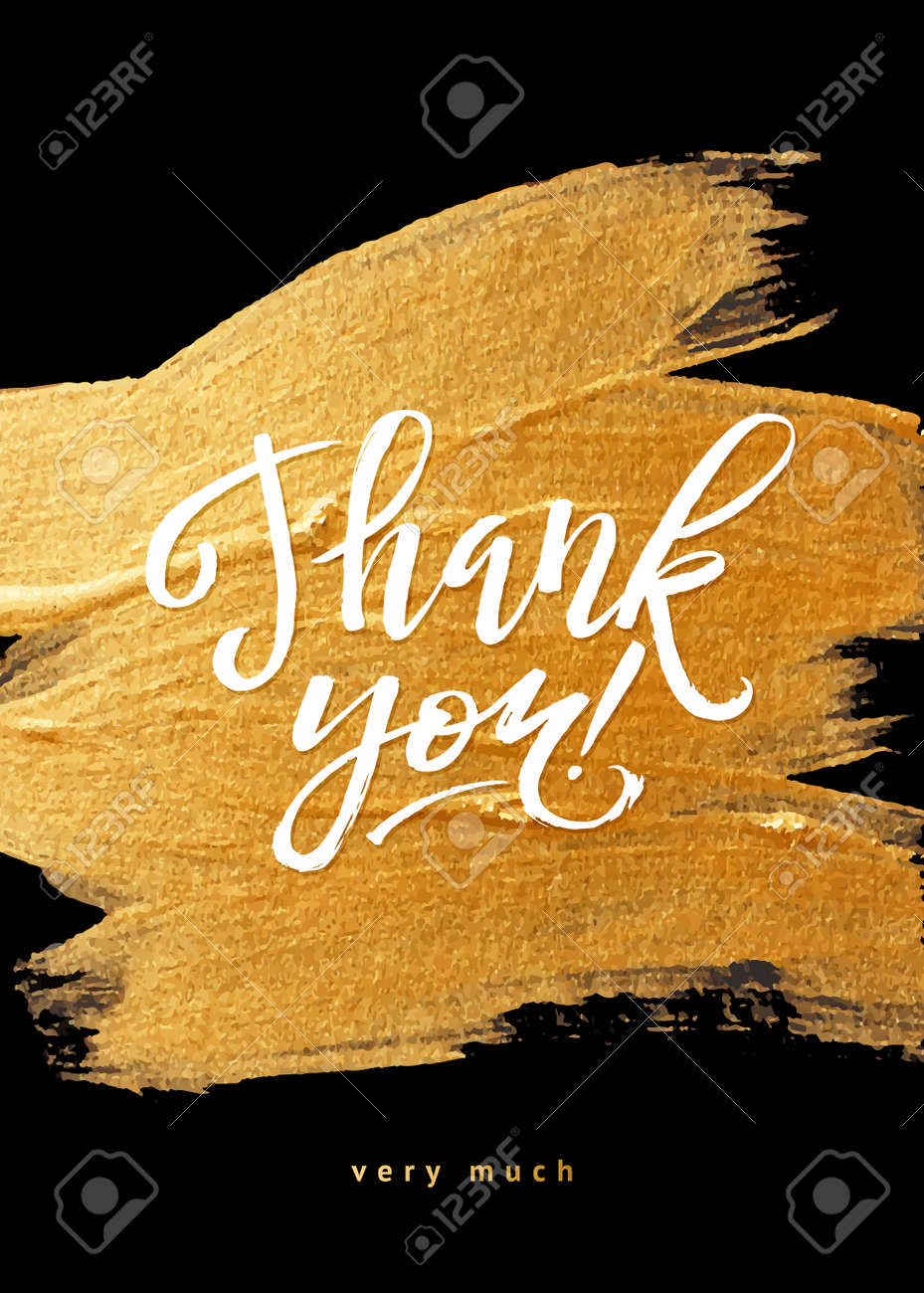 thank you black background