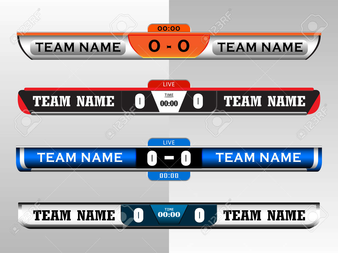 scoreboard digital screeen graphic