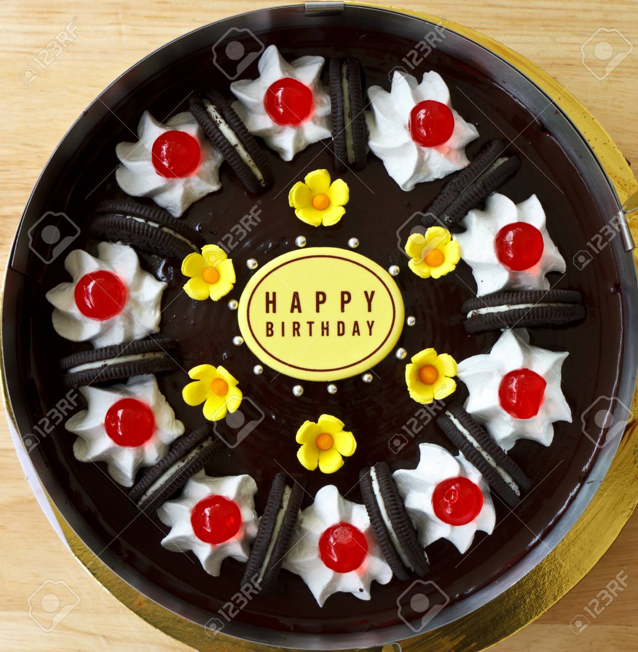 Bonne Gateau Au Chocolat D Anniversaire Banque D Images Et Photos Libres De Droits Image