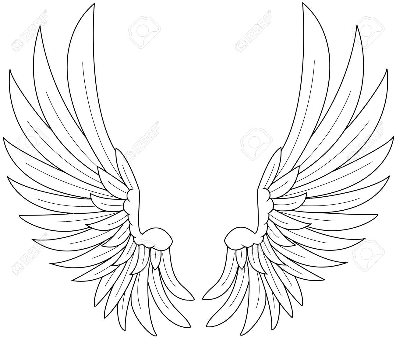 wings royalty free cliparts