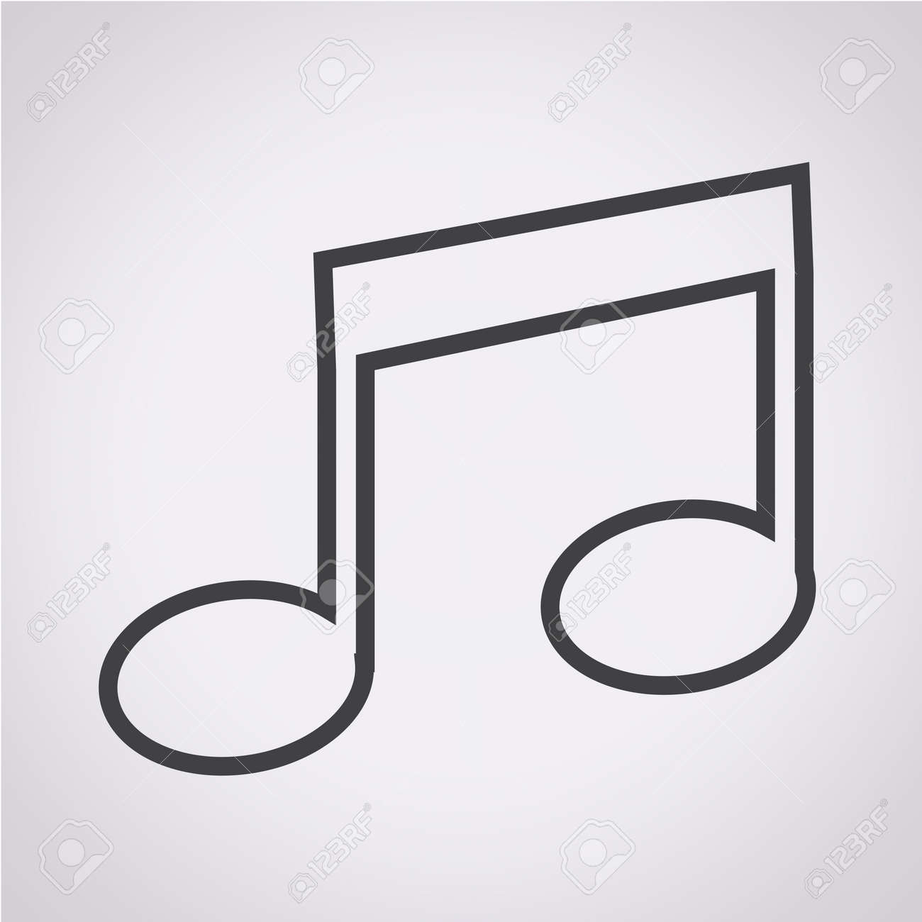 Music Note Icon Royalty Free Cliparts Vectors And Stock Illustration Image 37760915