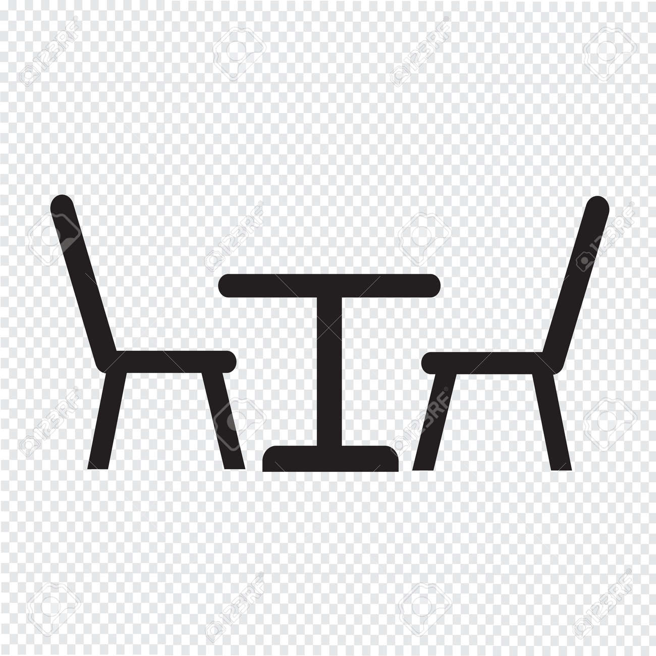 Tisch Mit Stühlen Icon Lizenzfrei Nutzbare Vektorgrafiken Tisch Mit Stühlen Symbol Lizenzfrei Nutzbare Vektorgrafiken