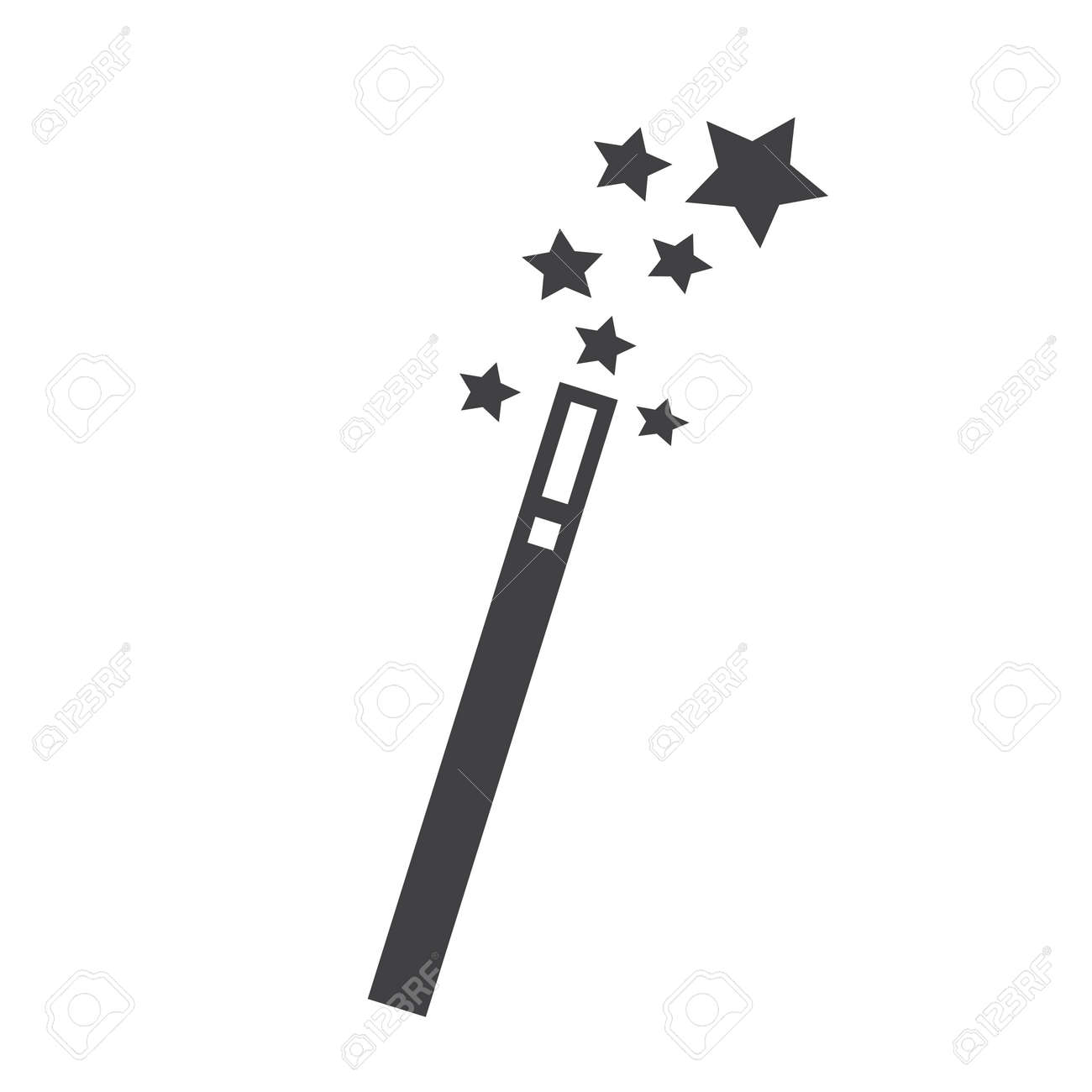 魔法の杖のアイコンのイラスト素材 ベクタ Image