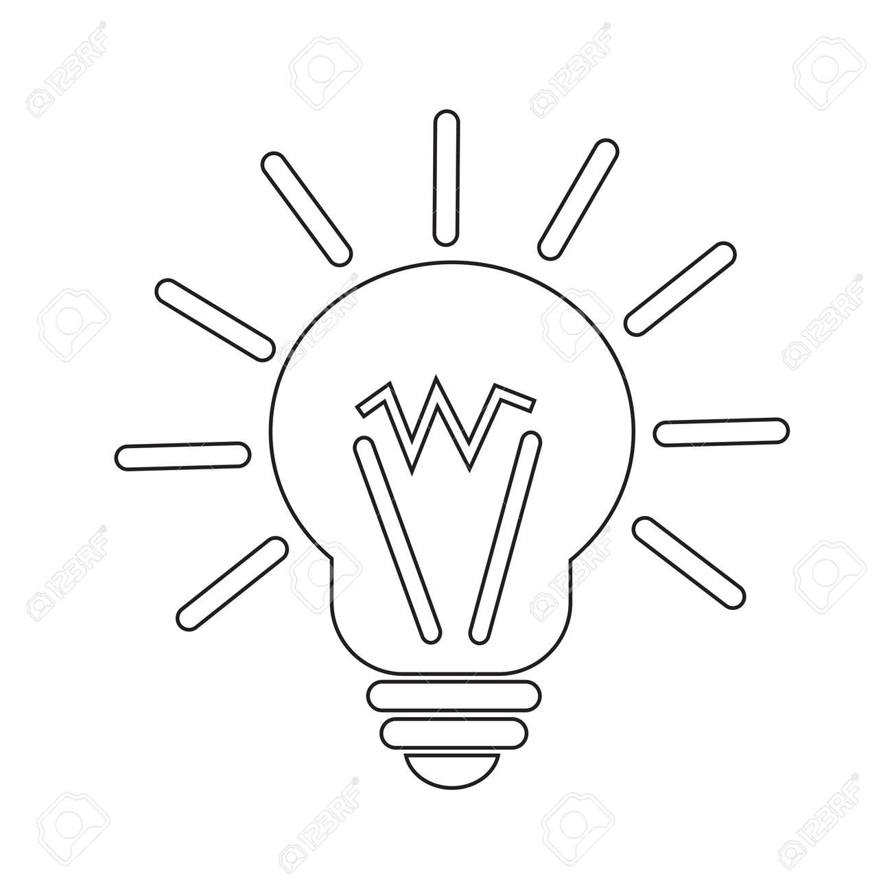 淡い考えアイコンのイラスト素材 ベクタ Image