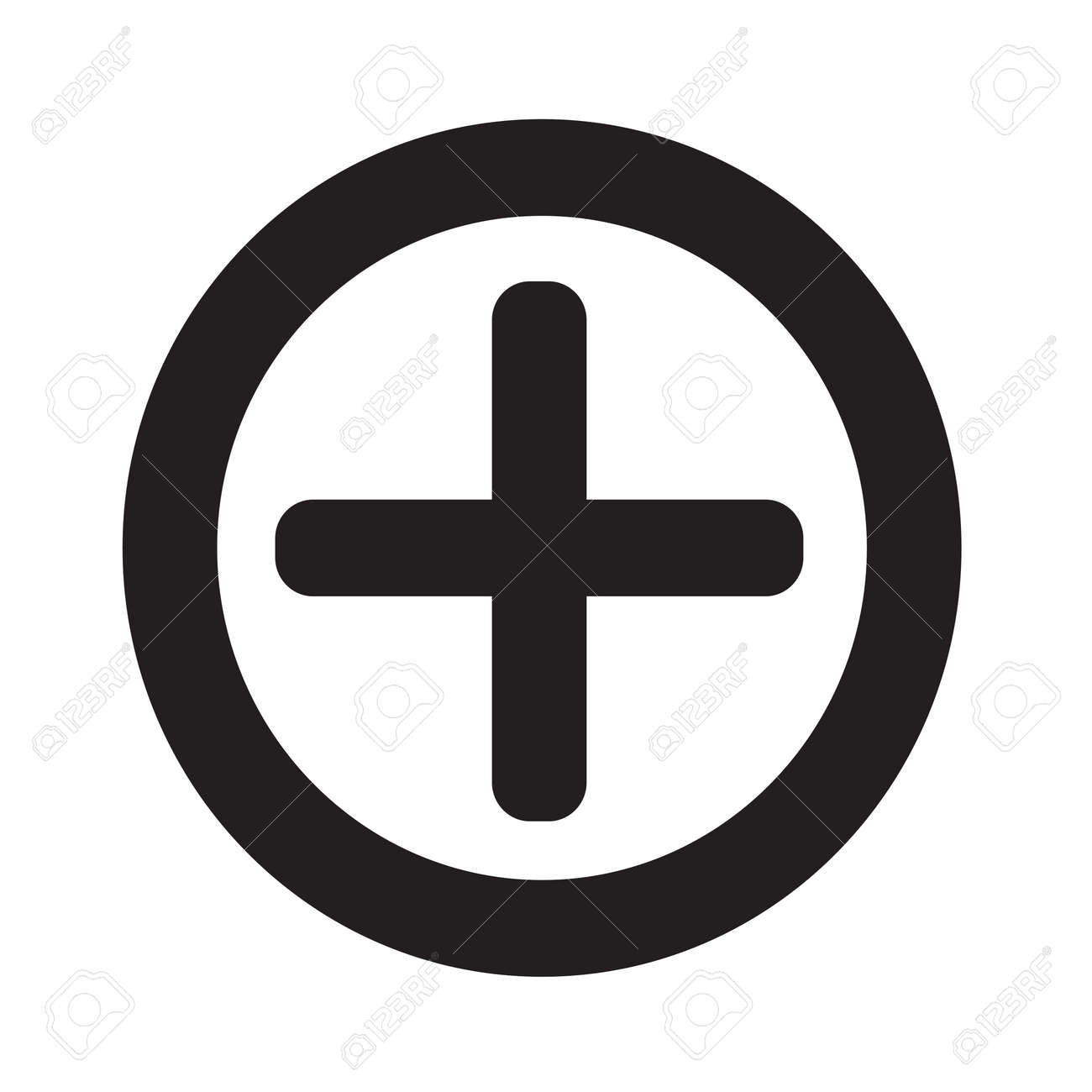 プラス記号アイコン イラスト デザイン追加 のイラスト素材 ベクタ Image