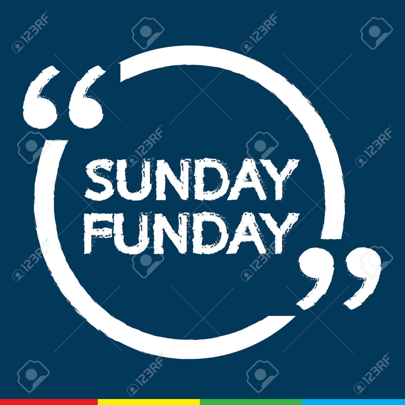 日曜日 Funday イラスト デザインのイラスト素材 ベクタ Image