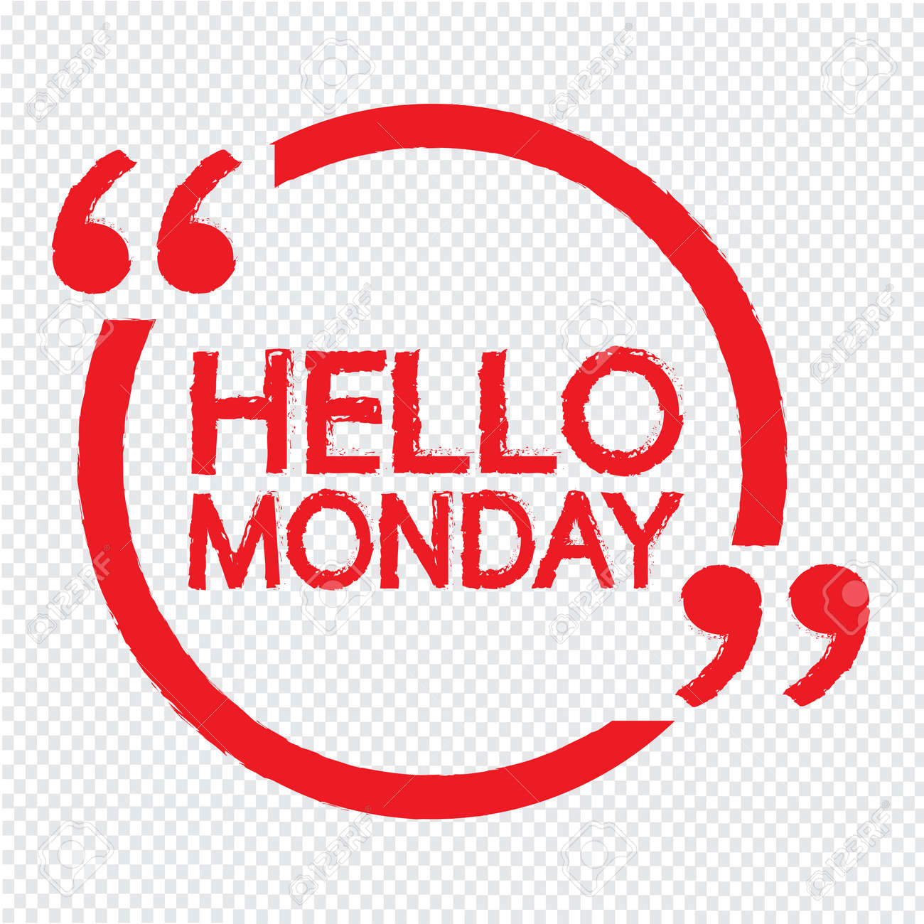 こんにちは月曜日イラスト デザインします のイラスト素材 ベクタ Image