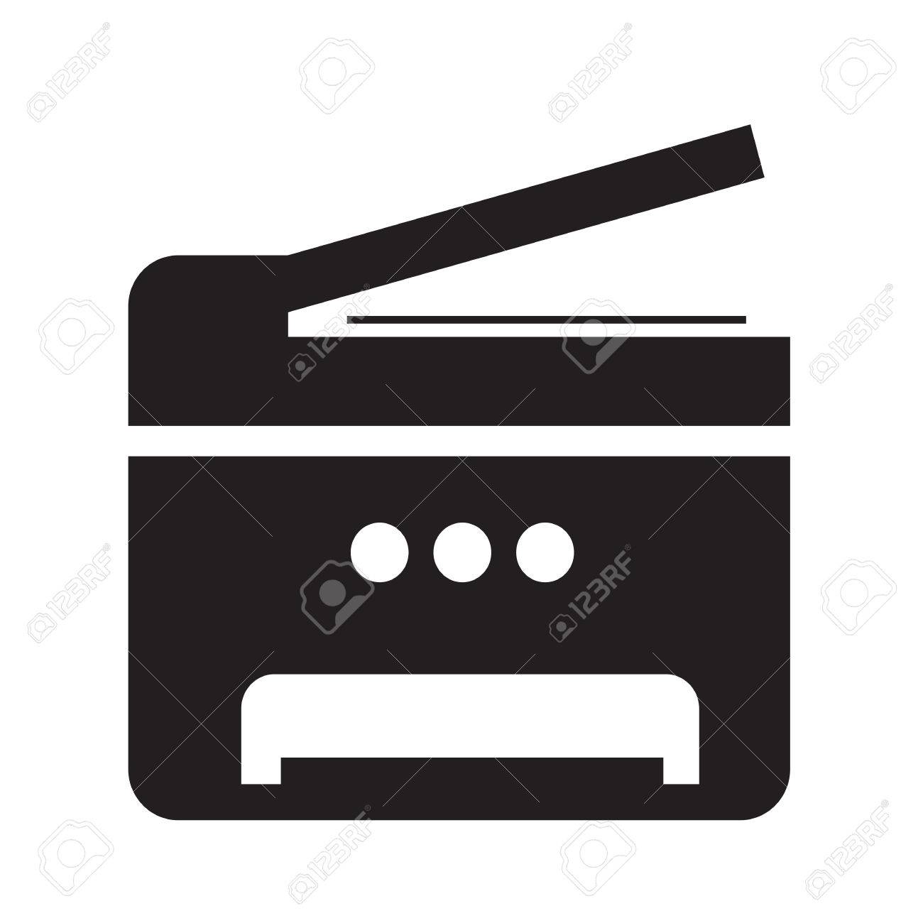 コピー機複合機プリンター アイコン イラスト デザイン のイラスト素材 ベクタ Image