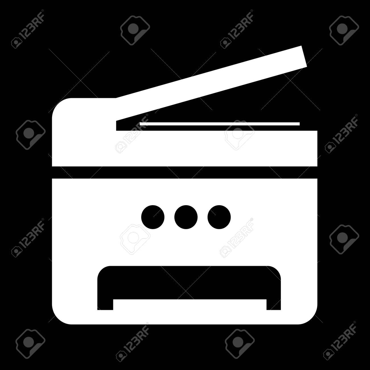 コピー機複合機プリンター アイコン イラスト デザイン のイラスト素材 ベクタ Image