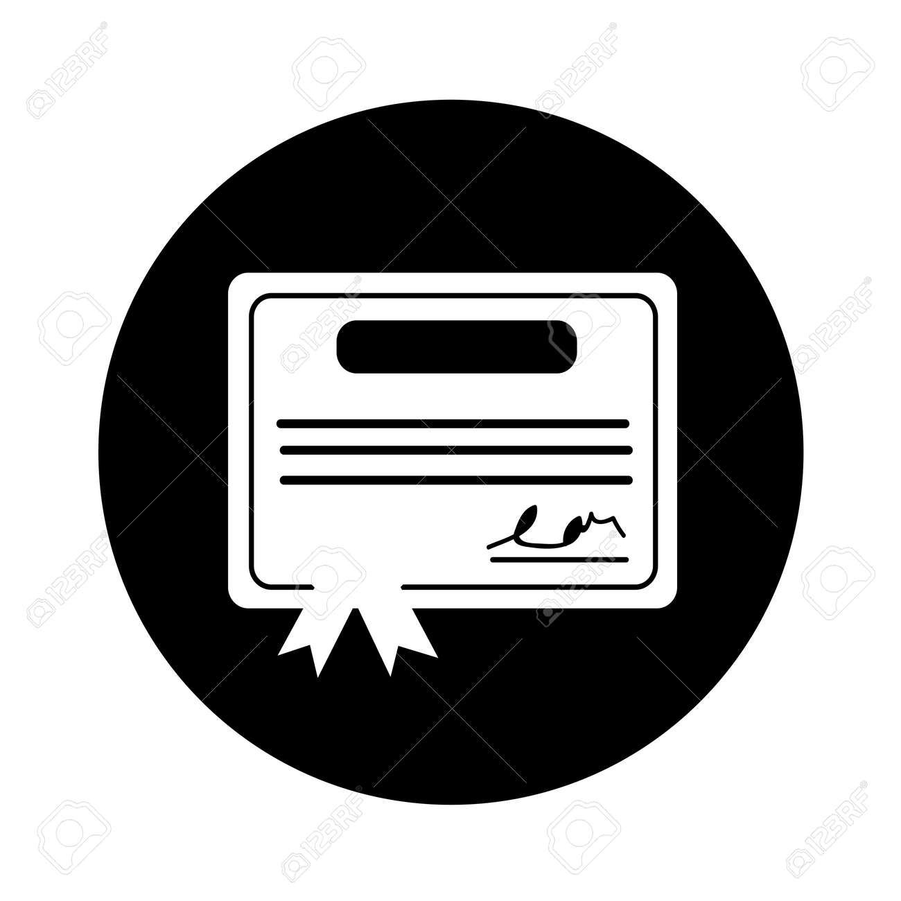 証明書のアイコン イラスト デザインのイラスト素材 ベクタ Image