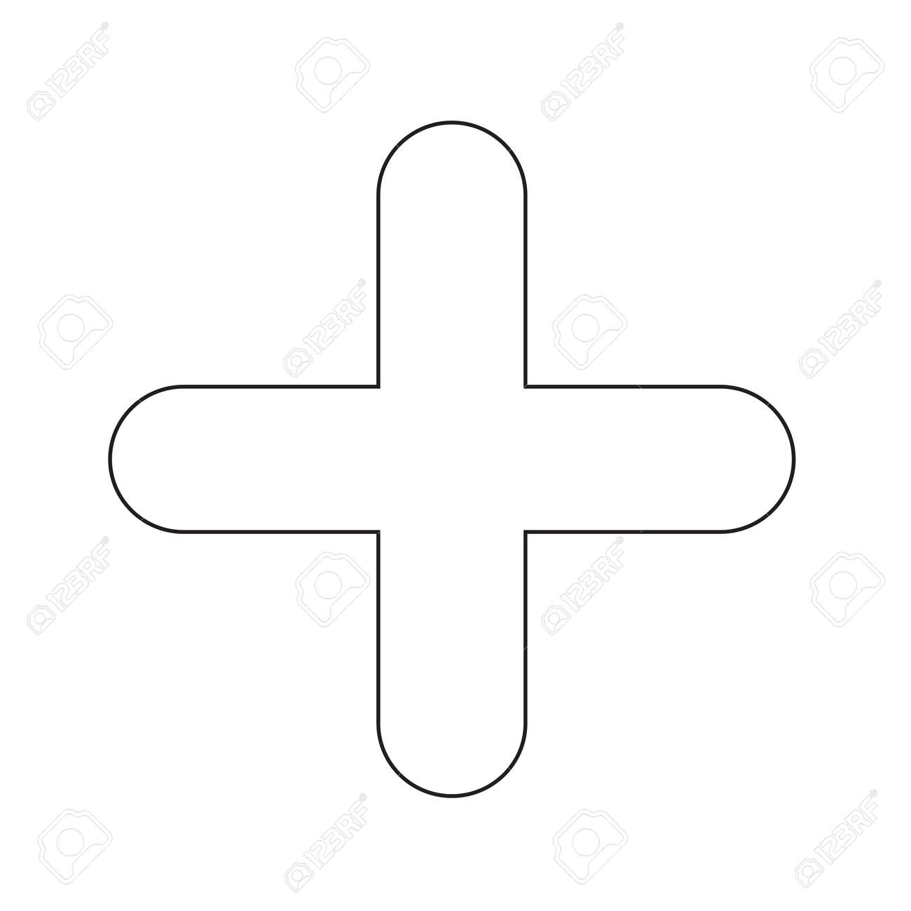 プラス記号アイコン イラスト デザインを追加します のイラスト素材 ベクタ Image 6544