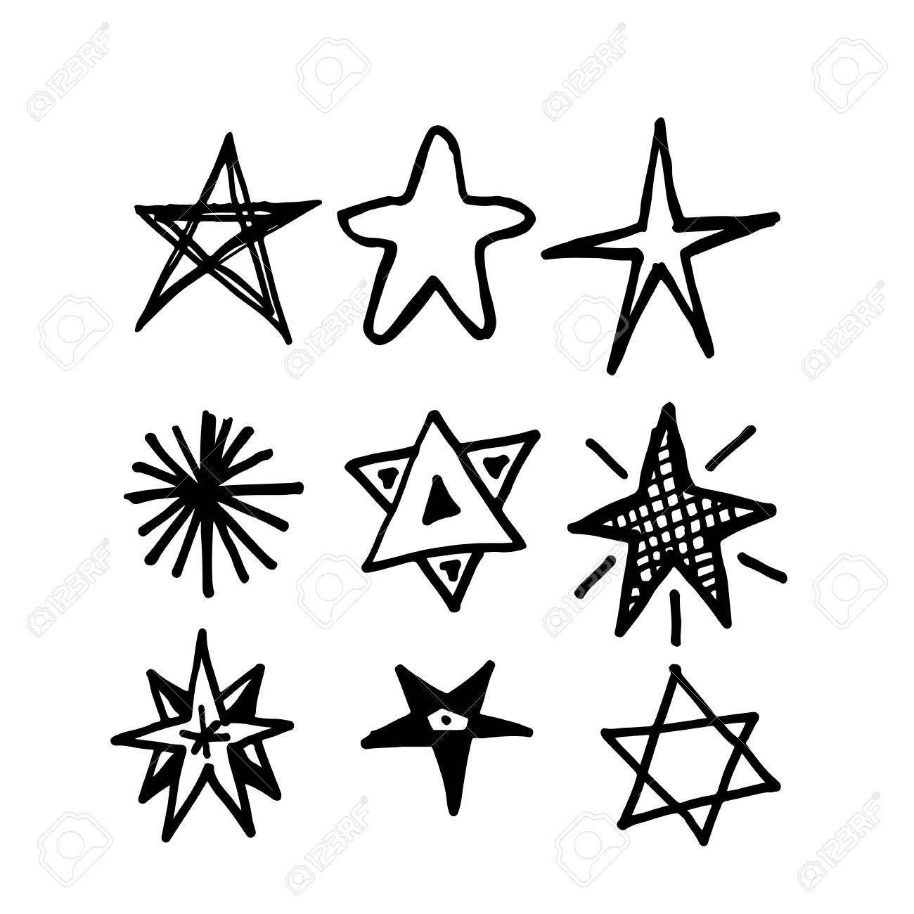 hand drawn star icon