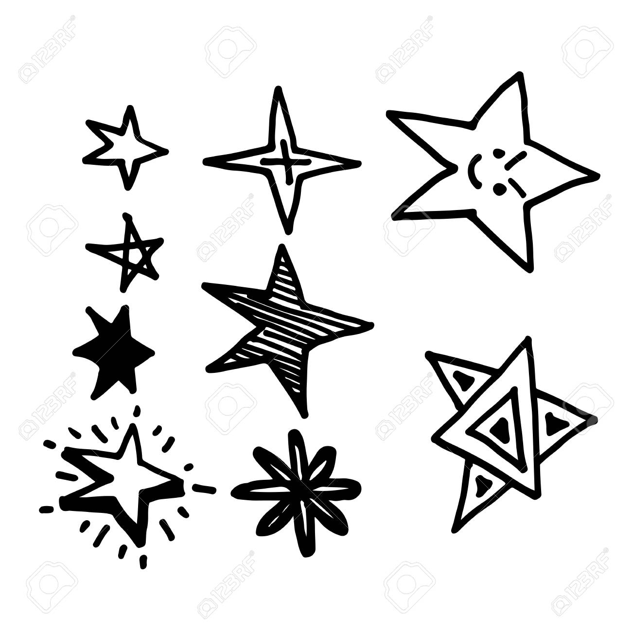 hand drawn star icon