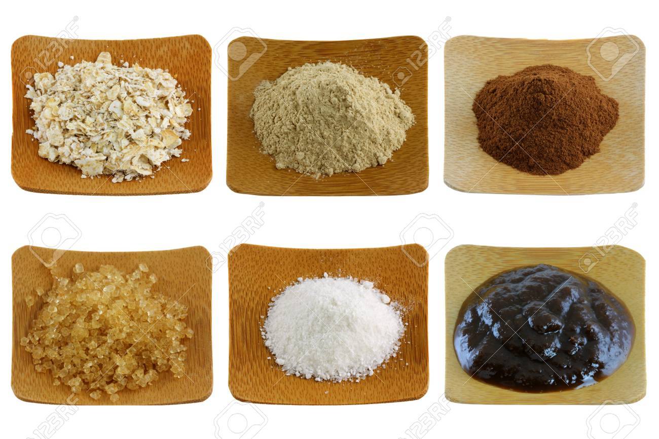 herbal face and body scrub