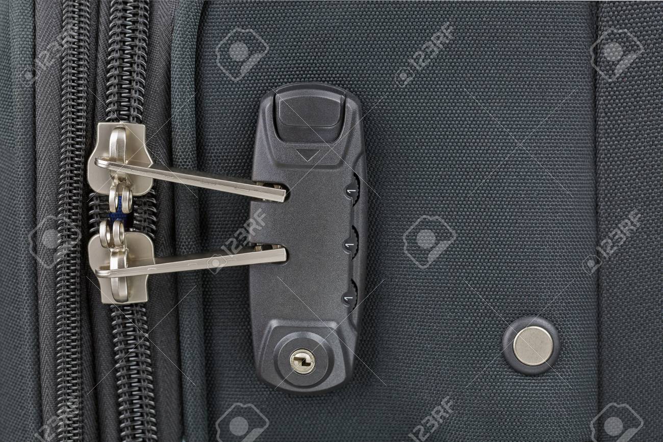 built in lock suitcase