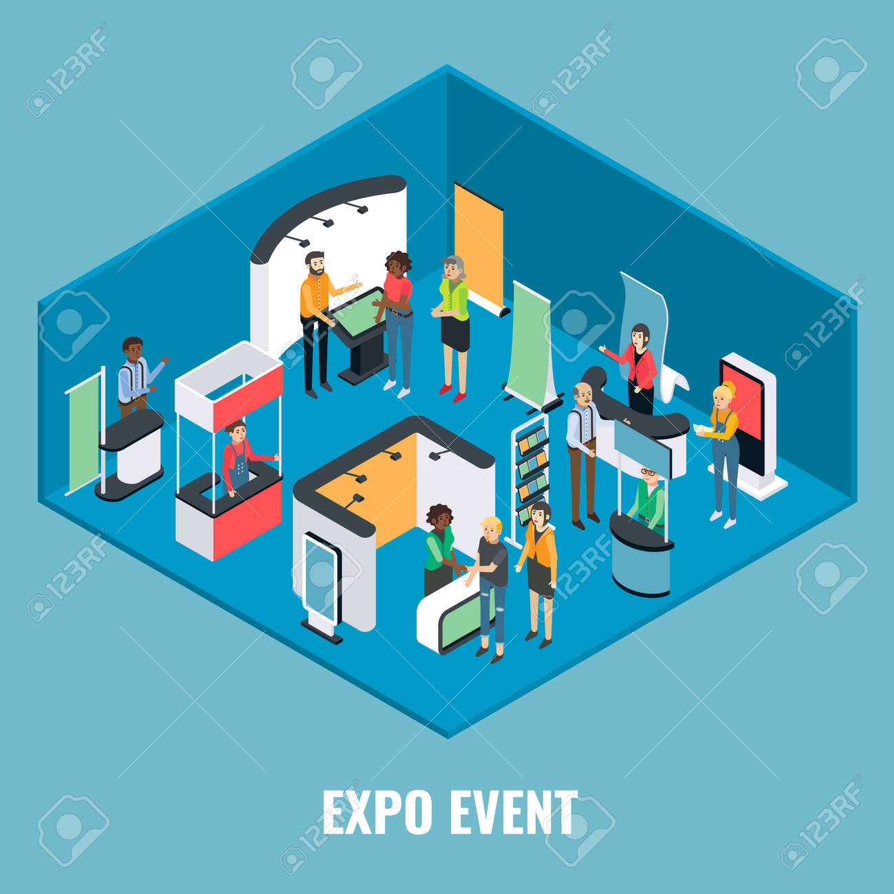 アイソメトリック イラスト