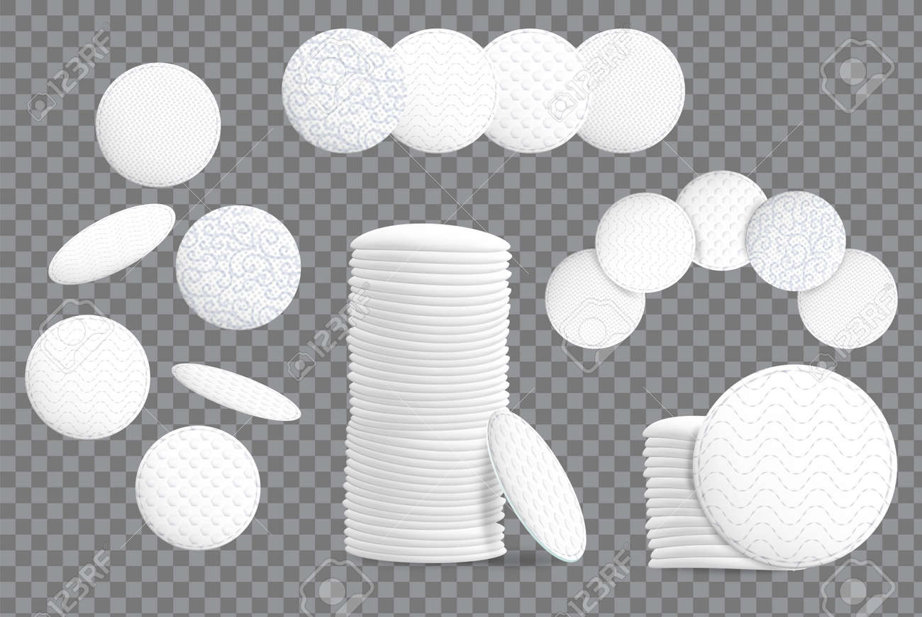 Download Cosmetic Cotton Pads For Makeup Removal Mockup Set Vector Illustration Royalty Free Cliparts Vectors And Stock Illustration Image 142273730