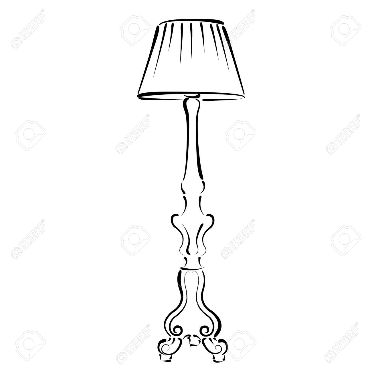 floor lamp drawing