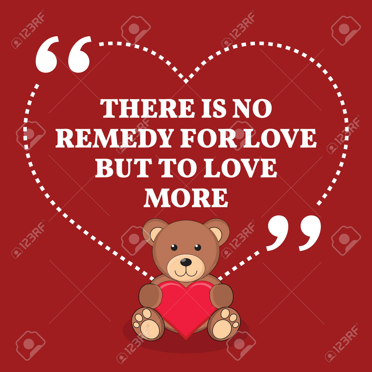 Inspirational Love Marriage Quote There Is No Remedy For Love But To Love More Simple Trendy Design Royalty Free Svg Cliparts Vectors And Stock Illustration Image