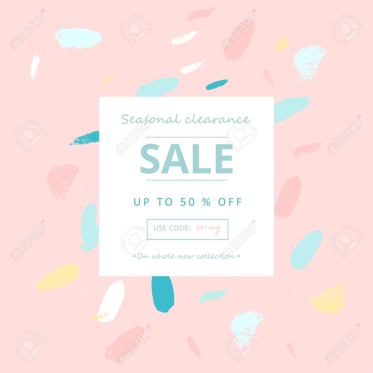 異なる手描きの有機形状とテクスチャを持つトレンディな販売バナーデザイン 広告のためのソーシャルメディアかわいい背景 のイラスト素材 ベクタ Image 異なる手描きの有機形状とテクスチャを持つトレンディな販売バナーデザイン 広告のためのソーシャルメディアかわいい背景 のイラスト素材 ベクタ Image