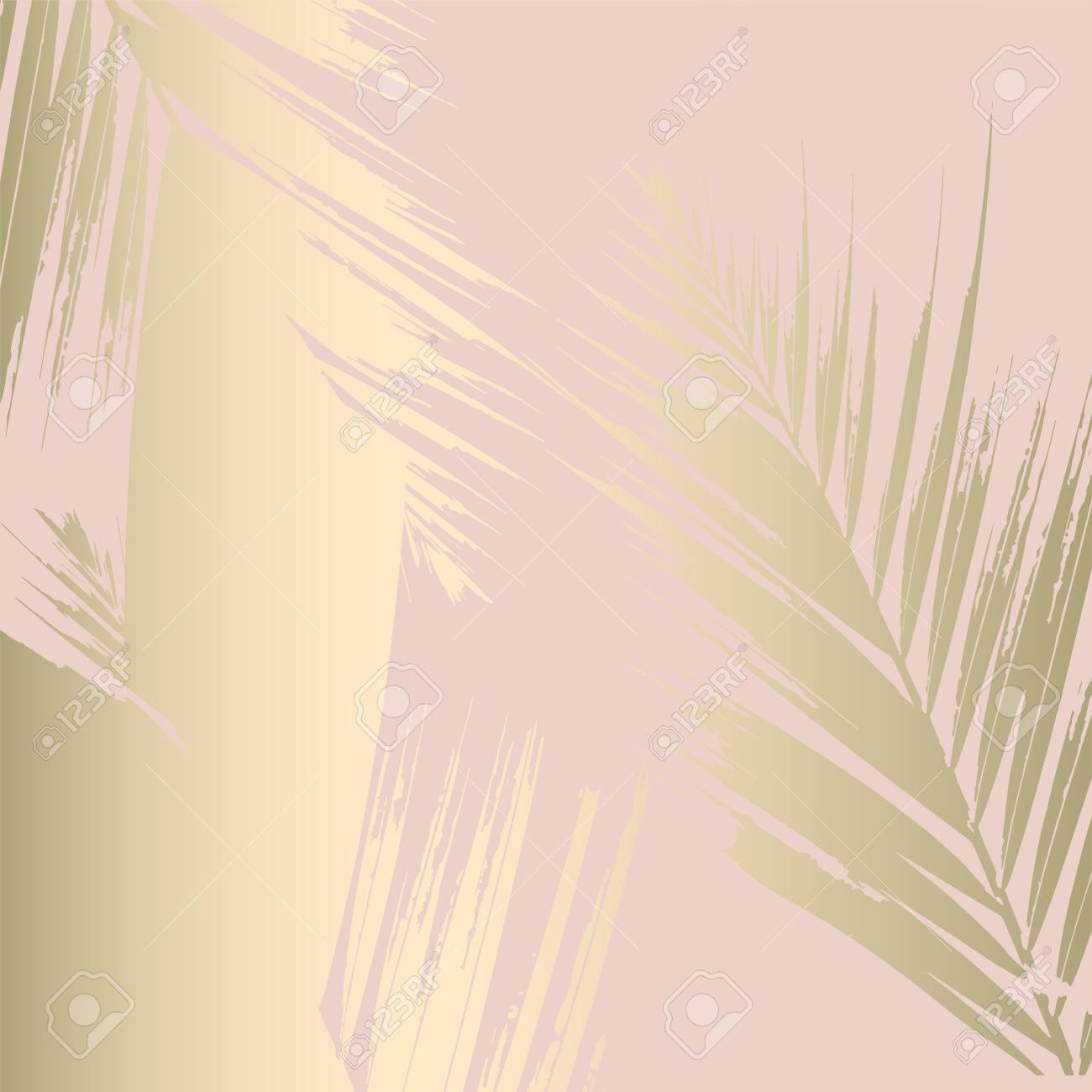 Autumn abstract foliage rose gold blush background. Chic trendy print with botanical motifs - 109793369 Autumn abstract foliage rose gold blush background. Chic trendy print with botanical motifs - 109793369