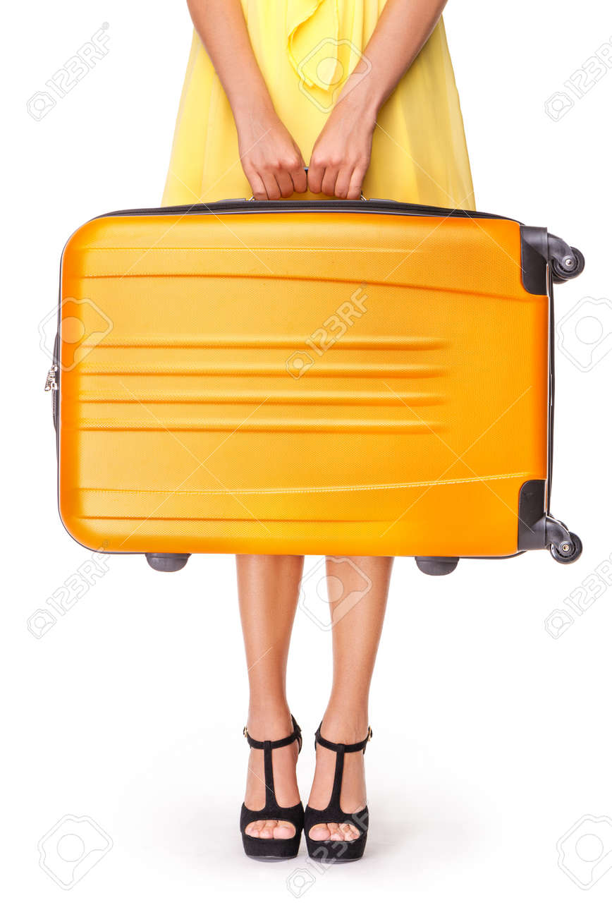 it orange suitcase