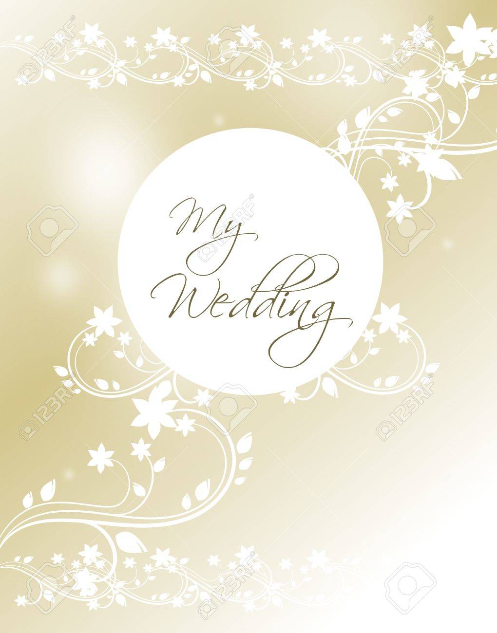 light golden wedding card background stock photo picture and