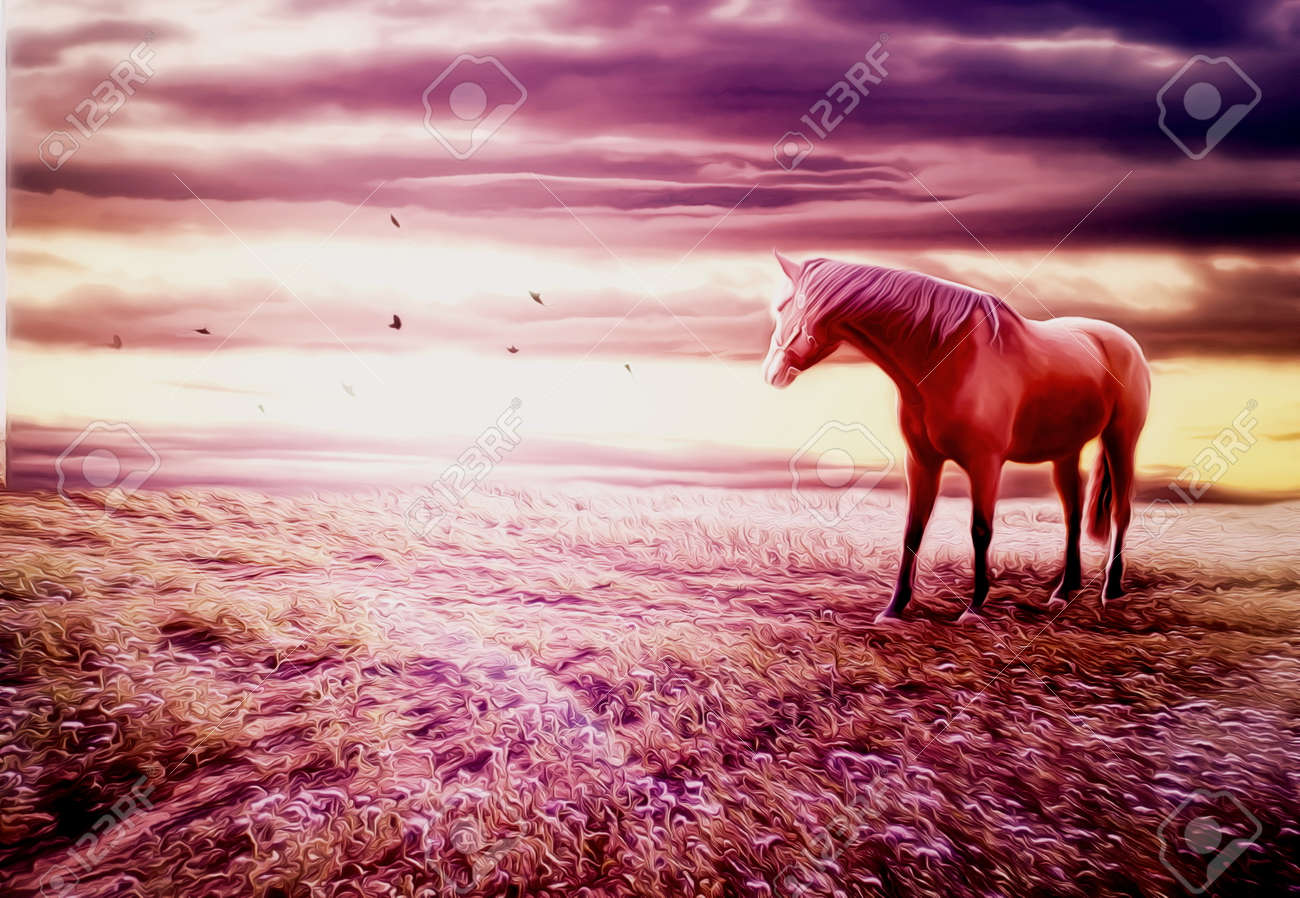 88165826-beautiful-illustration-of-romantic-scenery-with-brown-horse.jpg