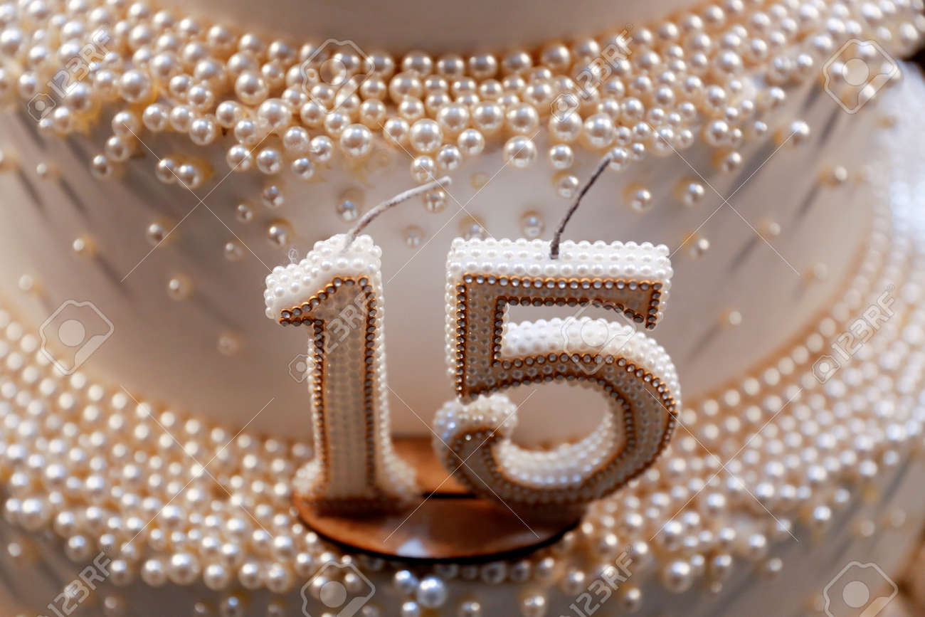 Party Cake 15 Year Old Birthday Cake Fifteen Years Old Festival Stock Photo Picture And Royalty Free Image Image 129720231