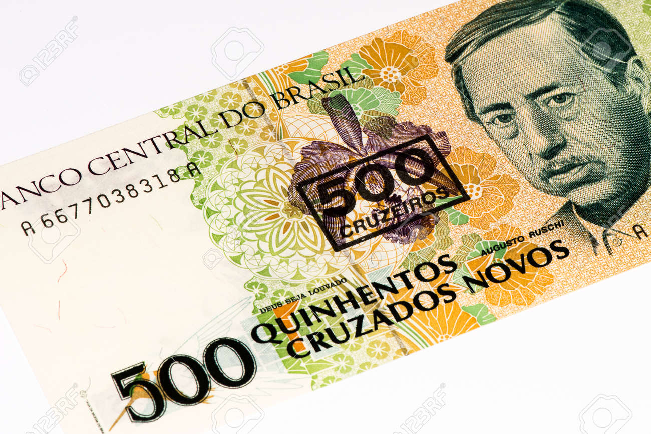 500 Brasilian Cruzados Novos Bank Note. Cruados Is The Former Currency Of  Brasil Stock Photo, Picture and Royalty Free Image. Image 61849713.