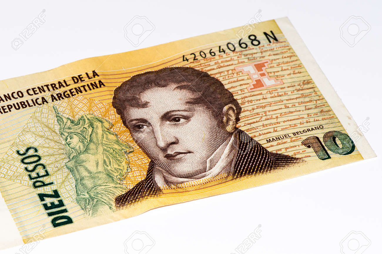 10 アルゼンチン ペソの紙幣アルゼンチンのペソはアルゼンチンの国の通貨の写真素材・画像素材 Image 61844401