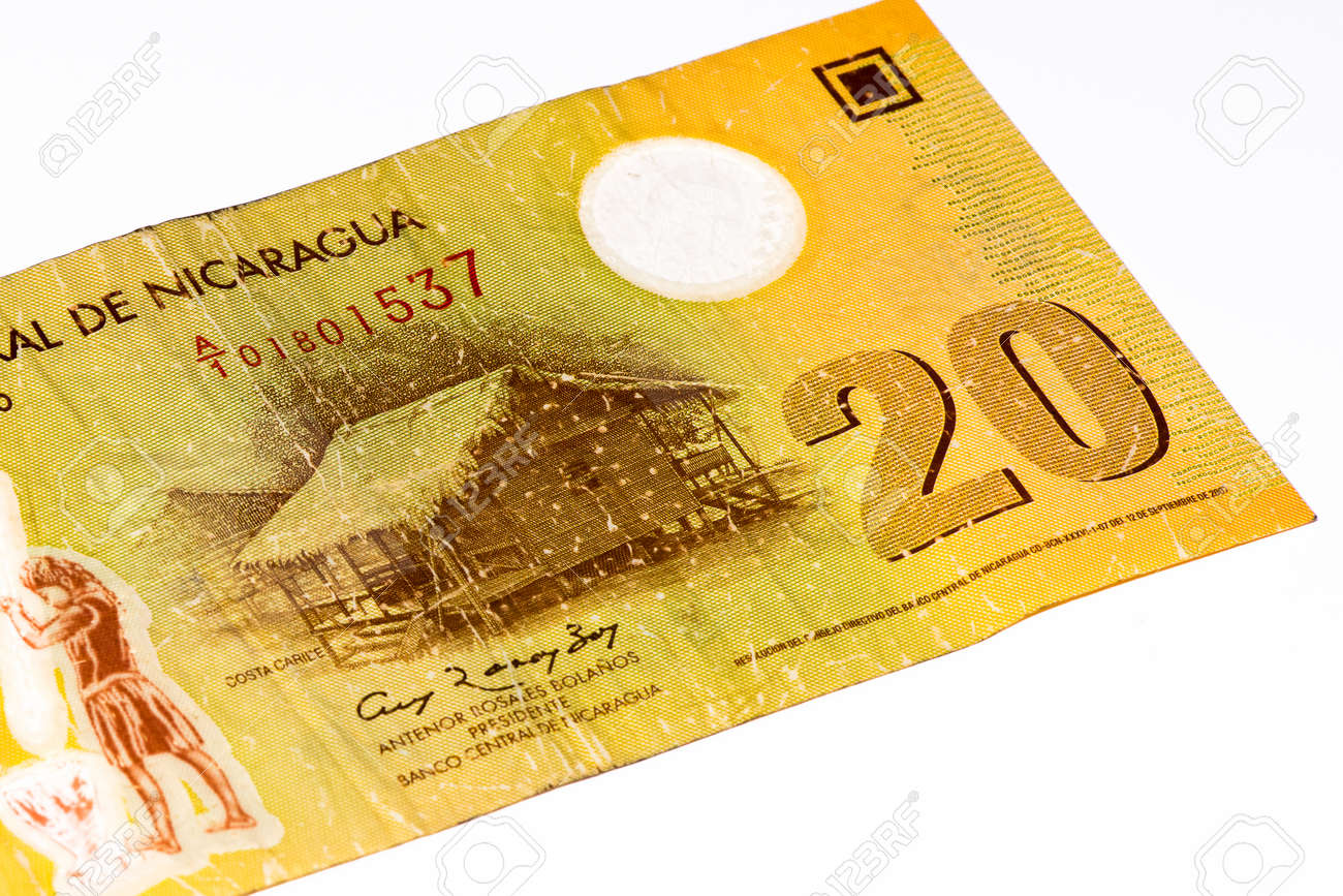 コルドバの紙幣コルドバは ニカラグアの国の通貨 の写真素材 画像素材 Image