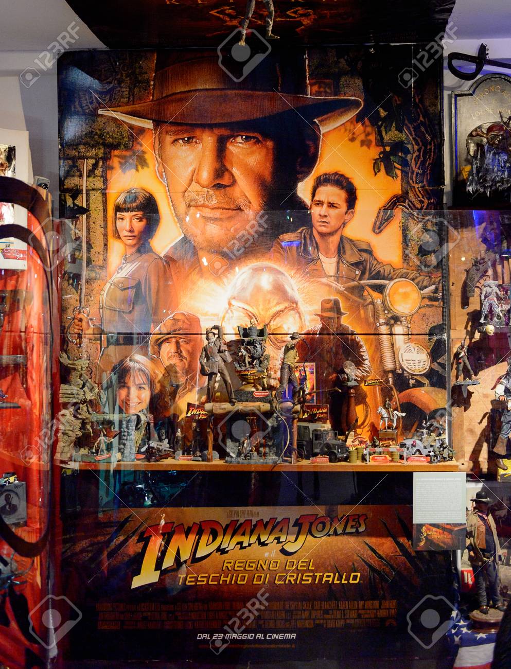 Genova Italy May 4 2016 Indiana Jones And The Crystall Skull