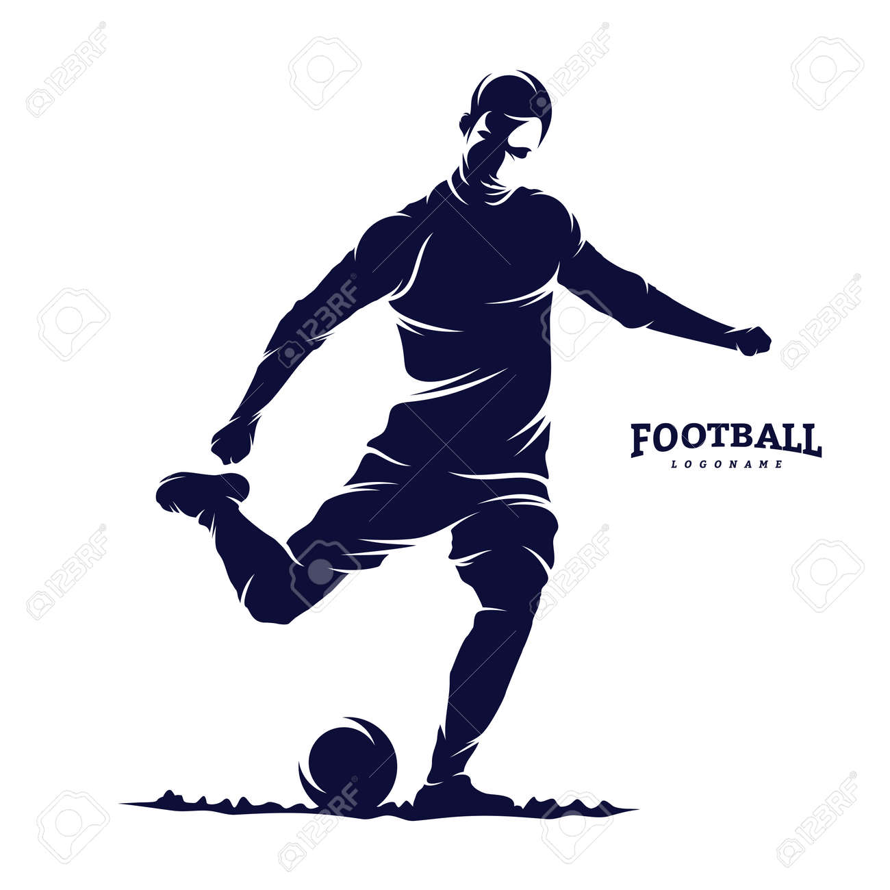 Football Player Logo Stock Photos - 64,355 Images