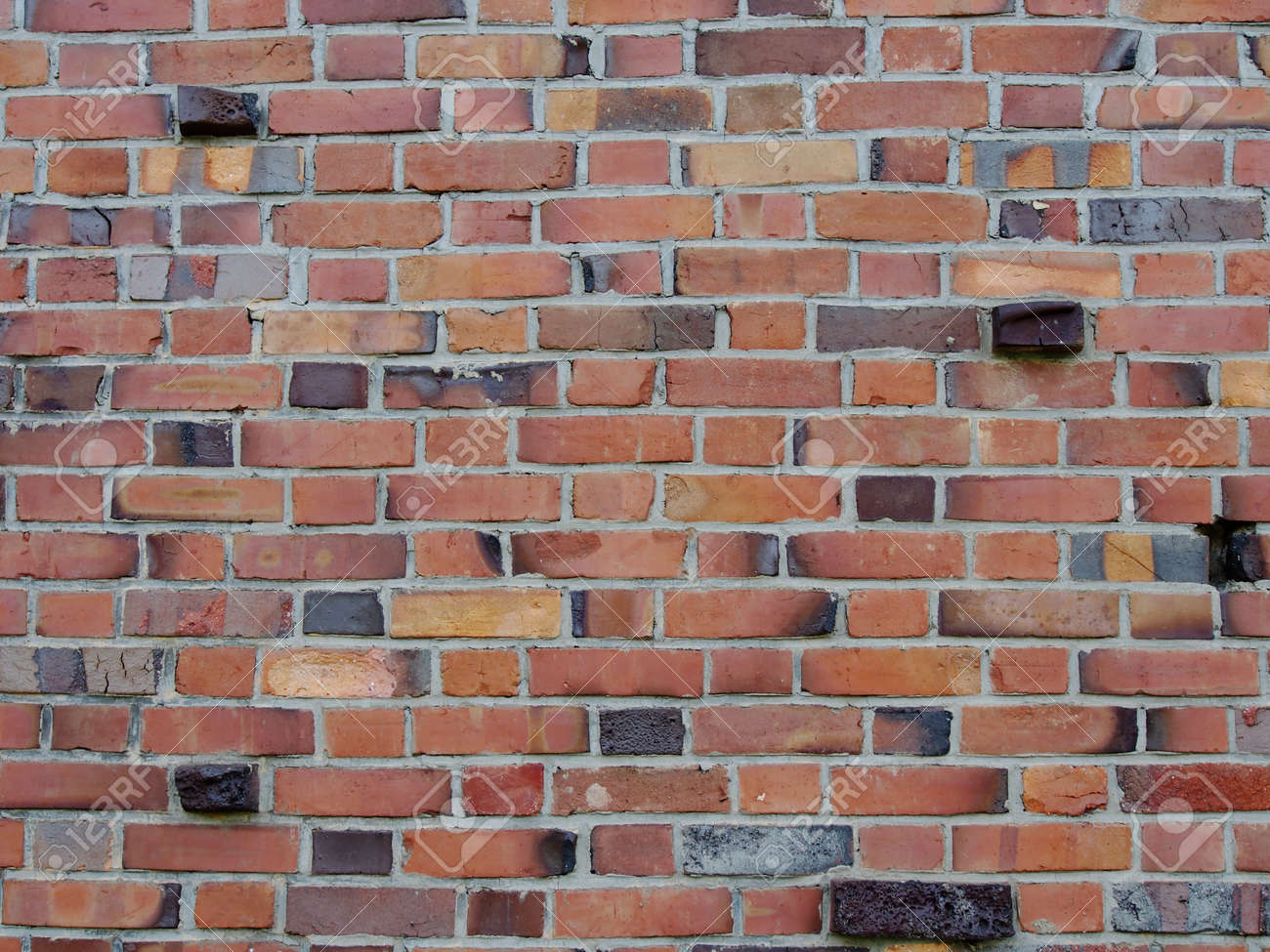 レンガ ブロックの壁 の写真素材 画像素材 Image