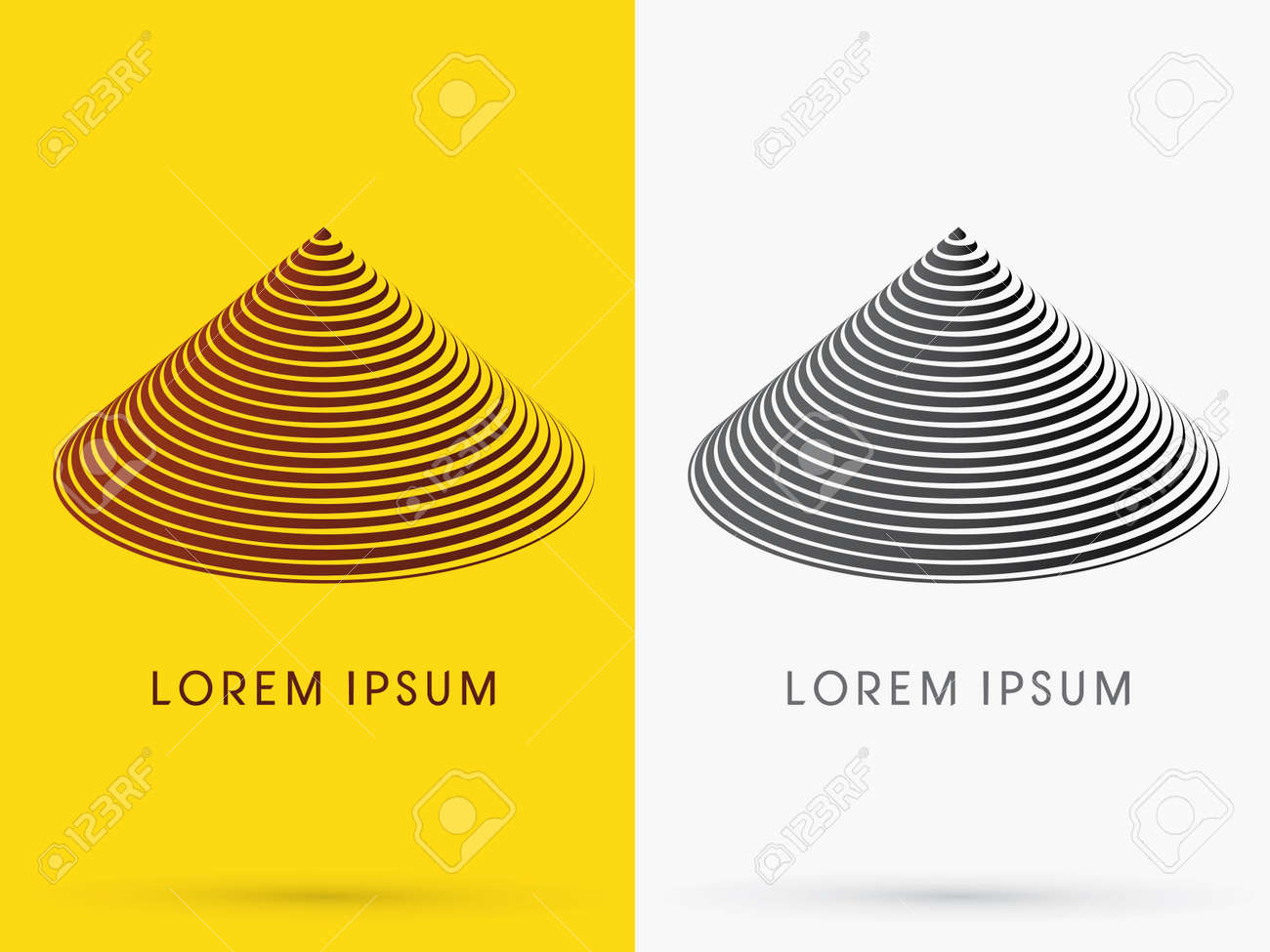 pyramid abstract triangle shape logo symbol icon graphic vector