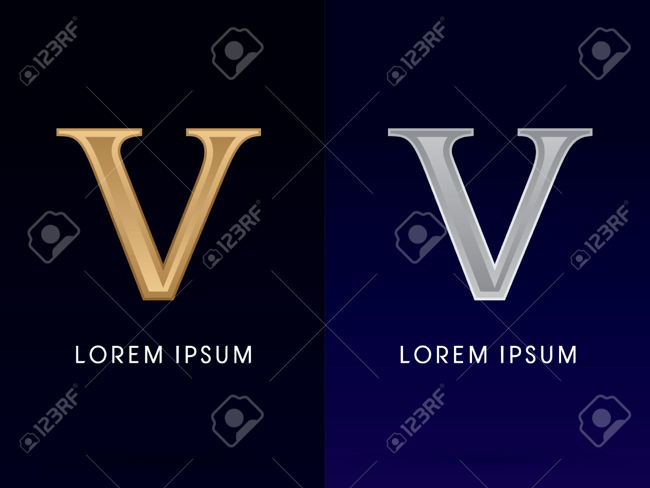 worksheet V Roman Numeral 5 v luxury gold and silver roman numerals sign logo symbol symbol